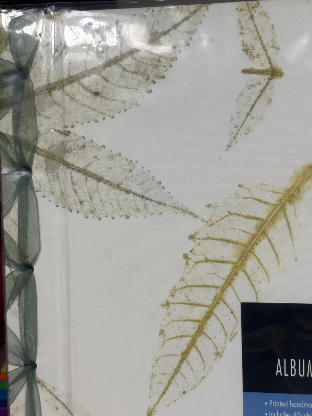 Vintage Westrim Crafts 10x10 Botanical Leaf Scrapbook Album-New, Sealed